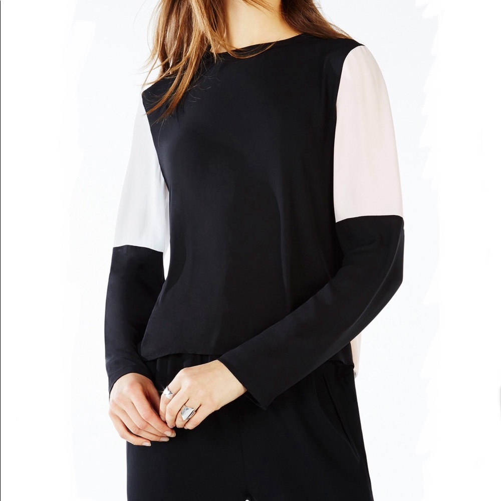 Bcbgmaxazria Donella Wrap-Back Color-Block Top - image 3